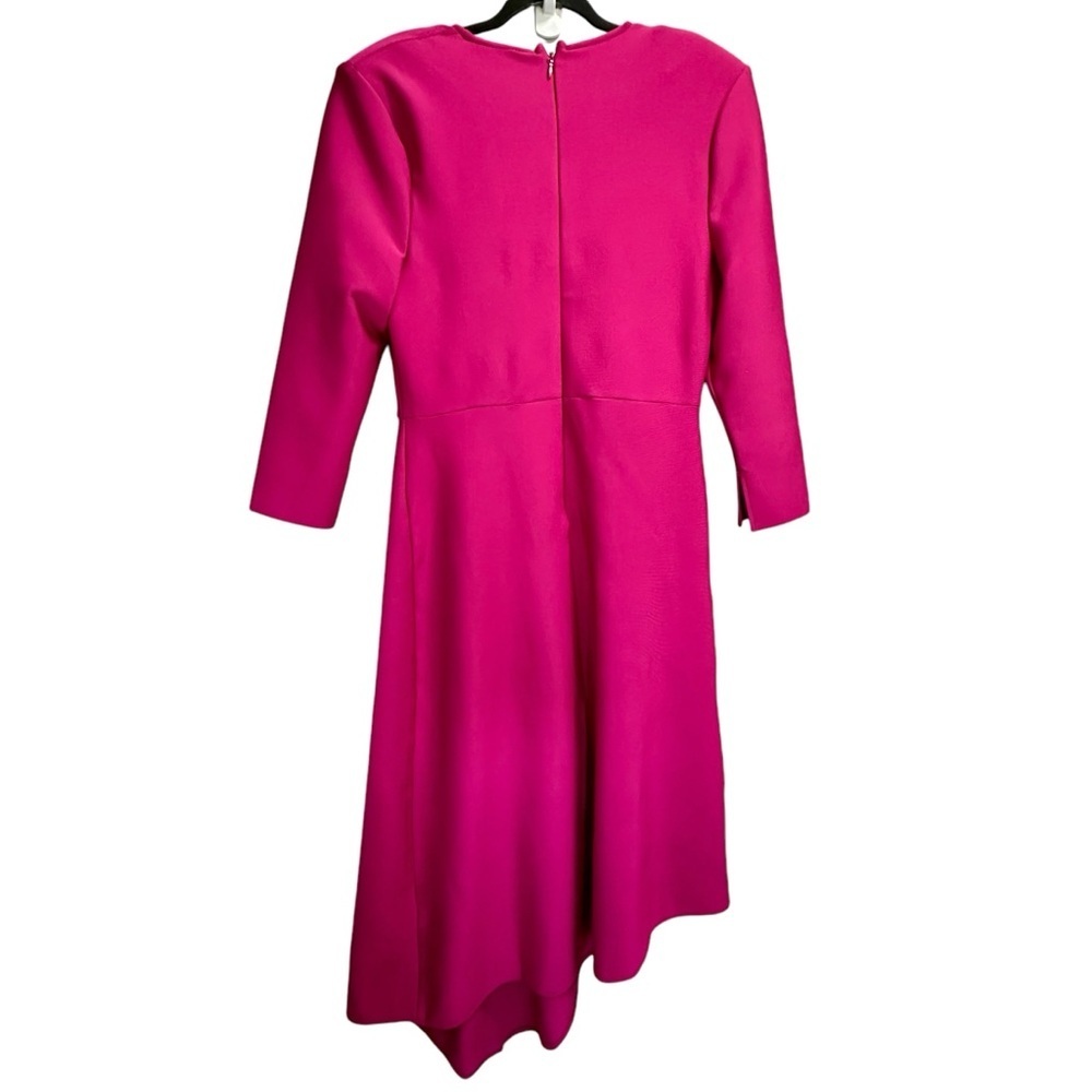 KAREN MILLEN Bandage Figure Form Knit Belted Asymmetric Midaxi Dress - Picture 7 of 10